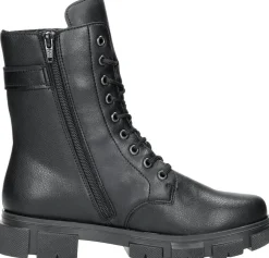 Rieker Veterschoenen hoog Zwart Hot