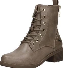 Mustang Veterschoenen Hoog Taupe Clearance