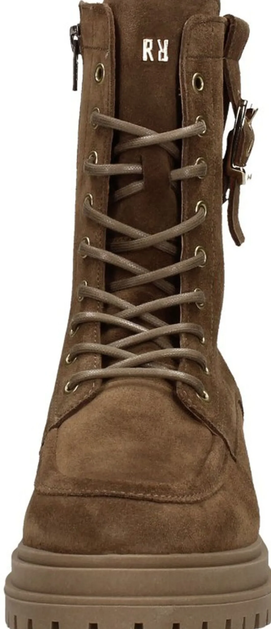 Red Rag Veterschoenen Hoog Taupe Fashion