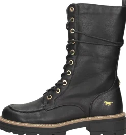Mustang Veterschoenen Hoog Zwart Fashion