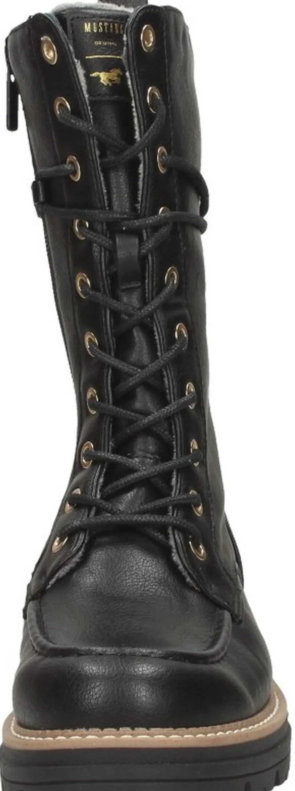 Mustang Veterschoenen Hoog Zwart Fashion