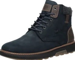 Rieker Veterschoenen Hoog Blauw Outlet