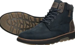 Rieker Veterschoenen Hoog Blauw Outlet