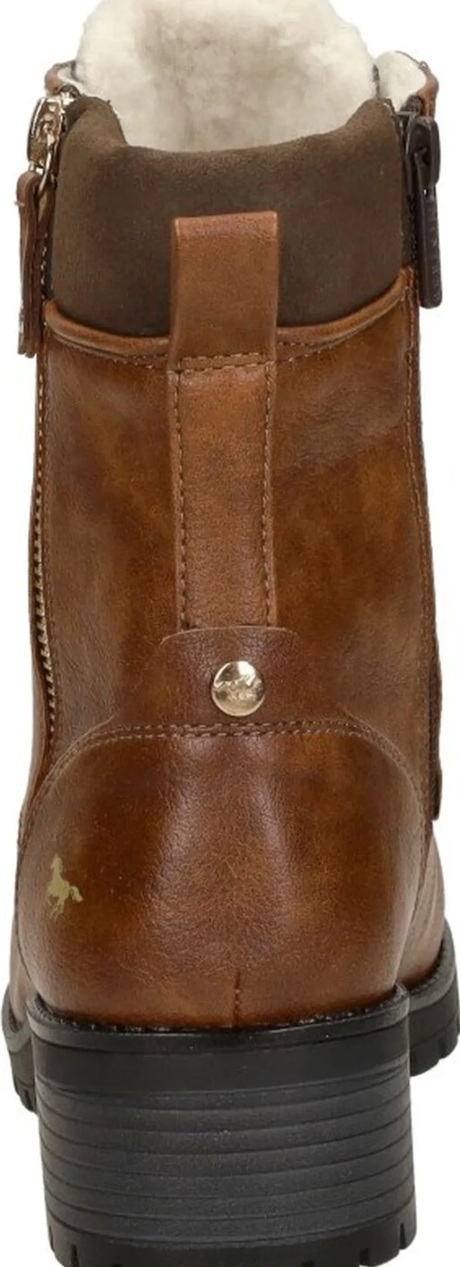 Mustang Veterschoenen Hoog Cognac Hot