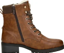 Mustang Veterschoenen Hoog Cognac Hot
