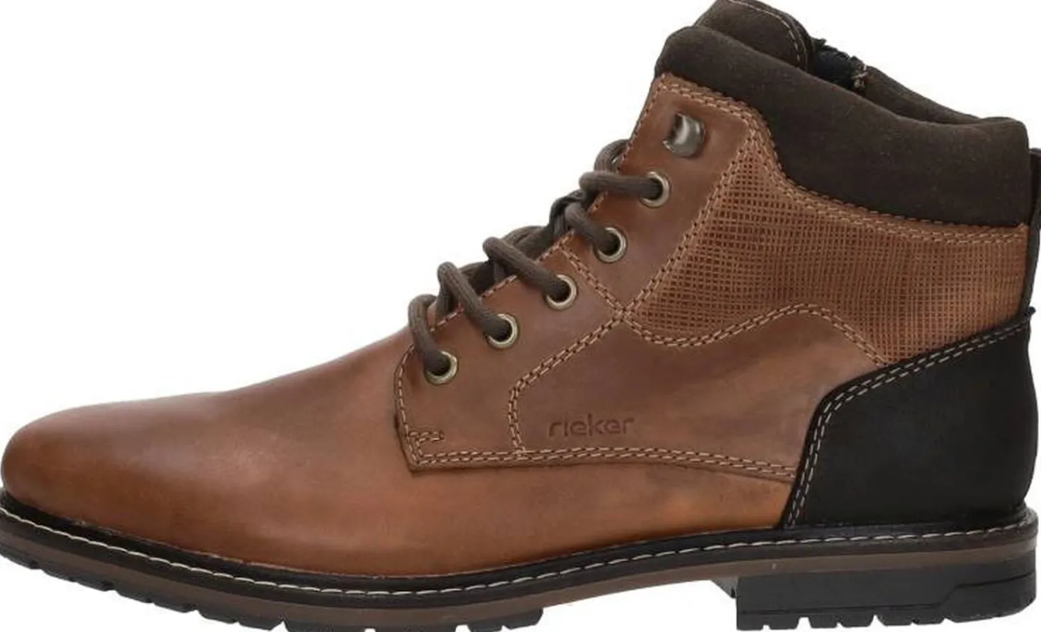Rieker Veterschoenen Hoog Cognac Best
