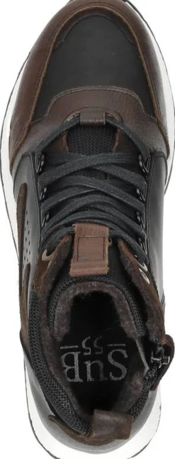 Sub55 Veterschoenen Hoog Donkerbruin Outlet