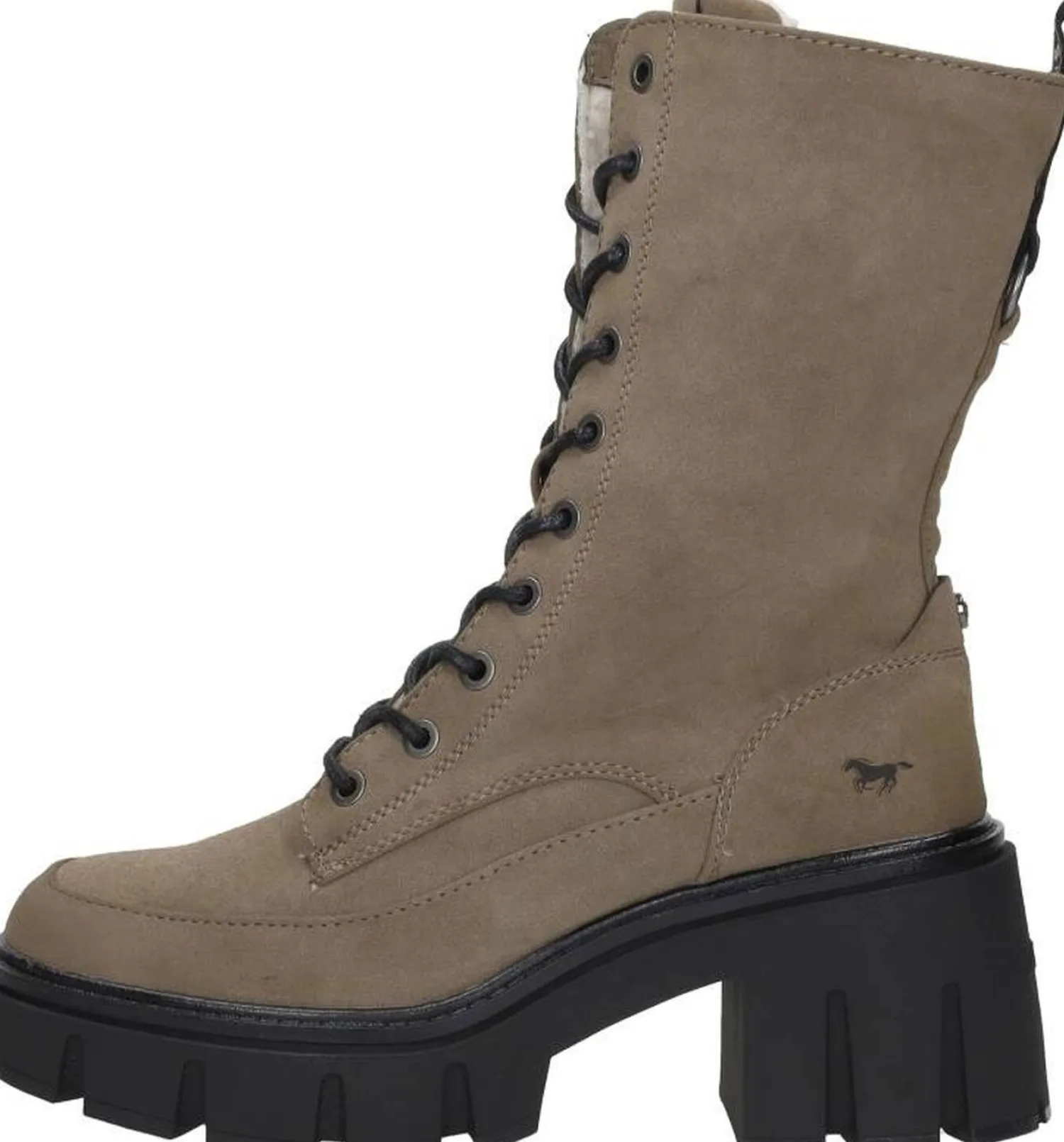 Mustang Veterschoenen Hoog Taupe New