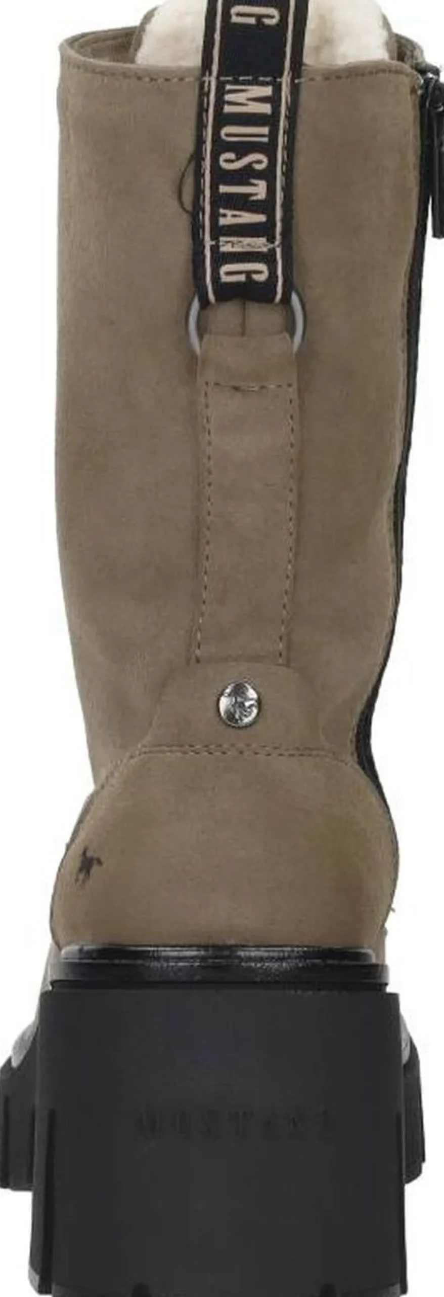 Mustang Veterschoenen Hoog Taupe New