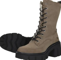 Mustang Veterschoenen Hoog Taupe New