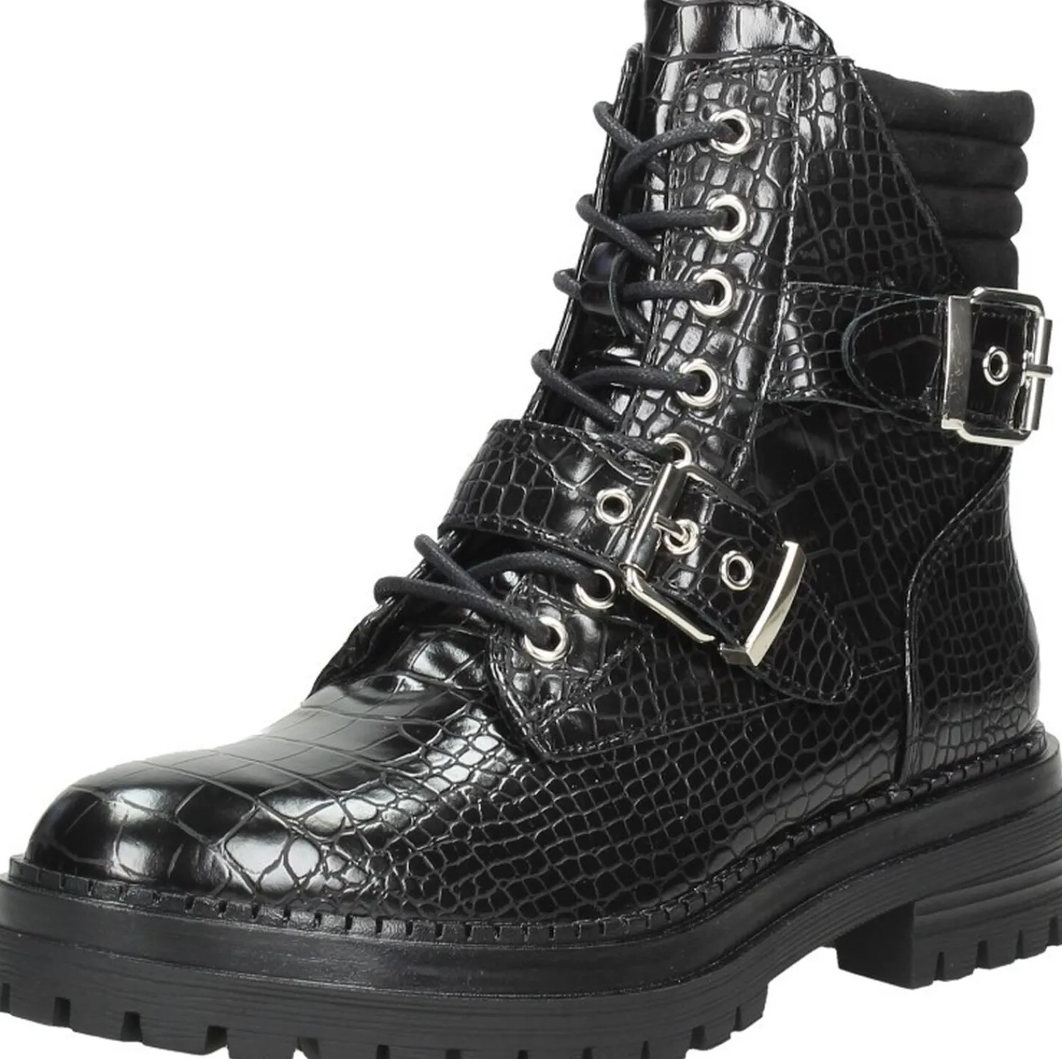 Sub55 Veterschoenen Hoog Zwart Fashion