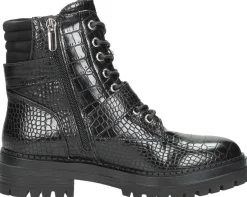Sub55 Veterschoenen Hoog Zwart Fashion