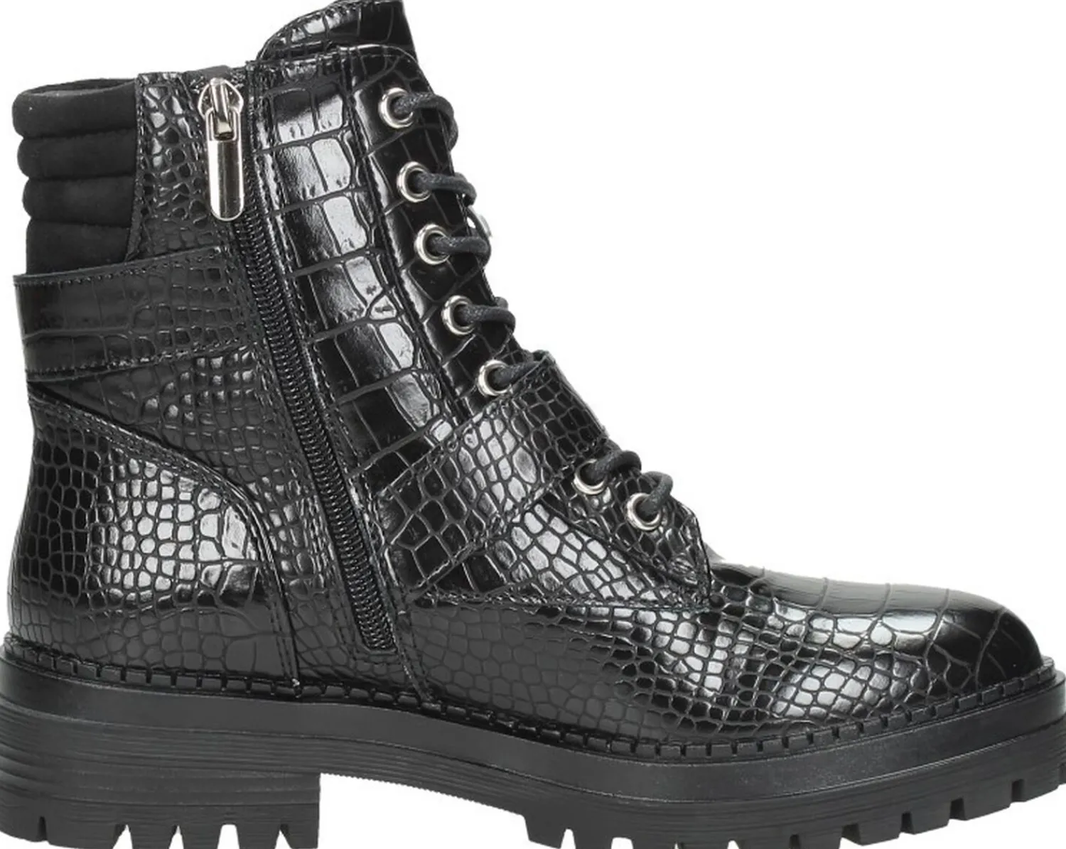 Sub55 Veterschoenen Hoog Zwart Fashion