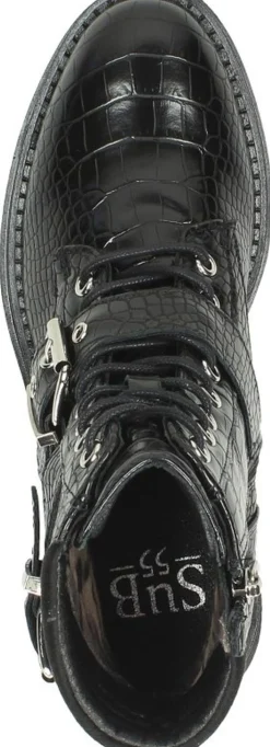 Sub55 Veterschoenen Hoog Zwart Fashion