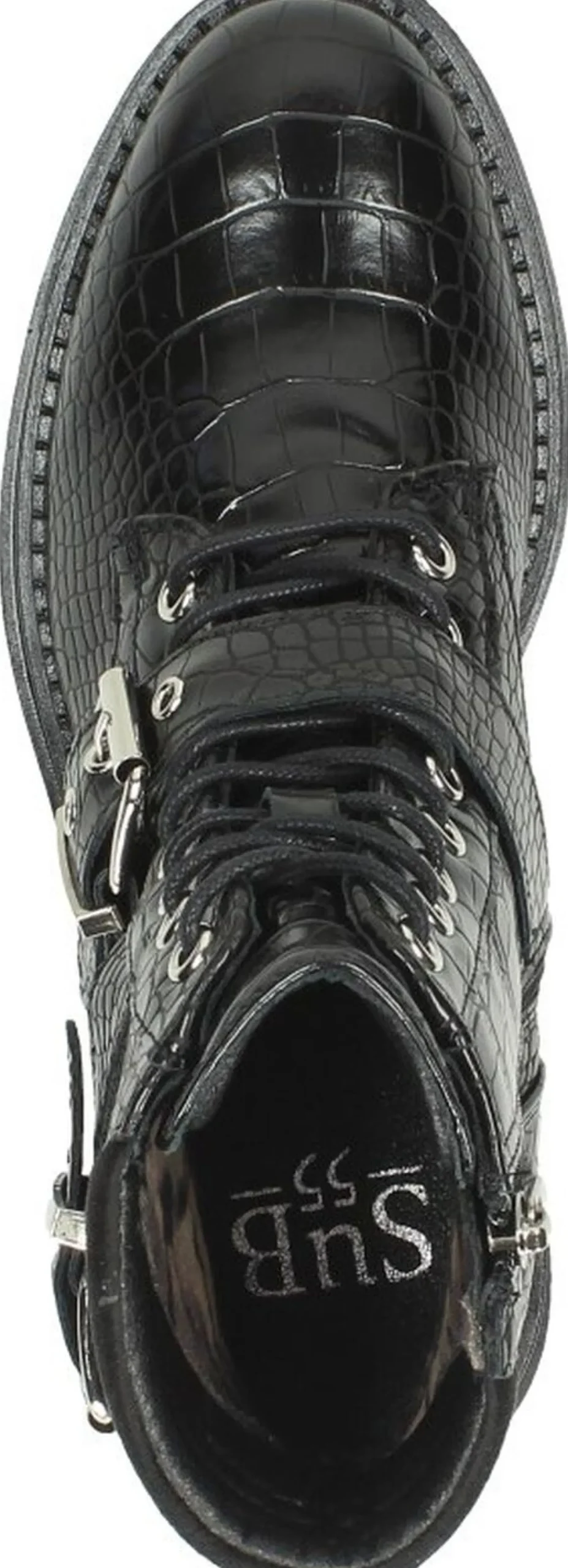Sub55 Veterschoenen Hoog Zwart Fashion