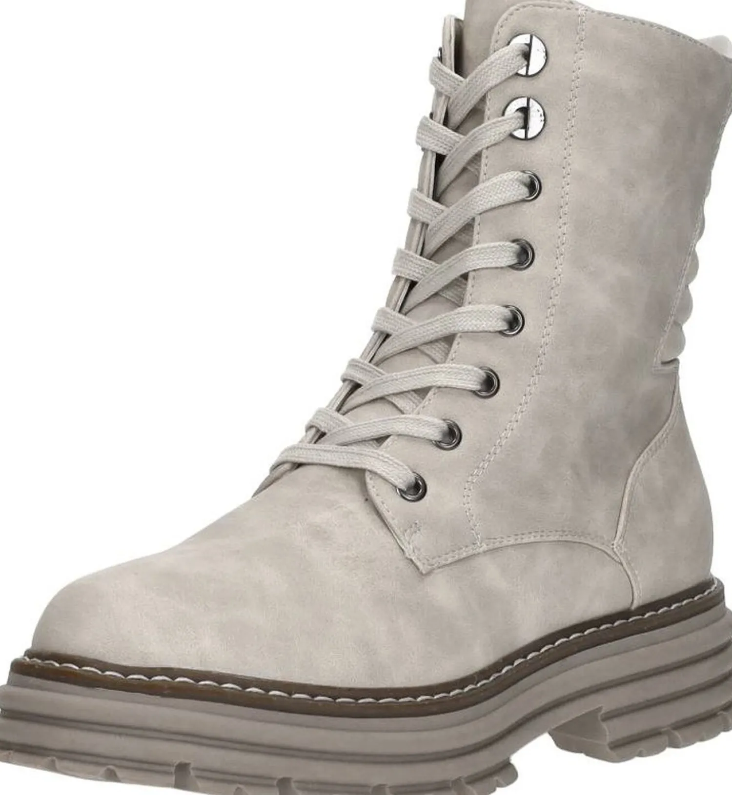 Sub55 Veterschoenen Hoog Gebroken wit Discount