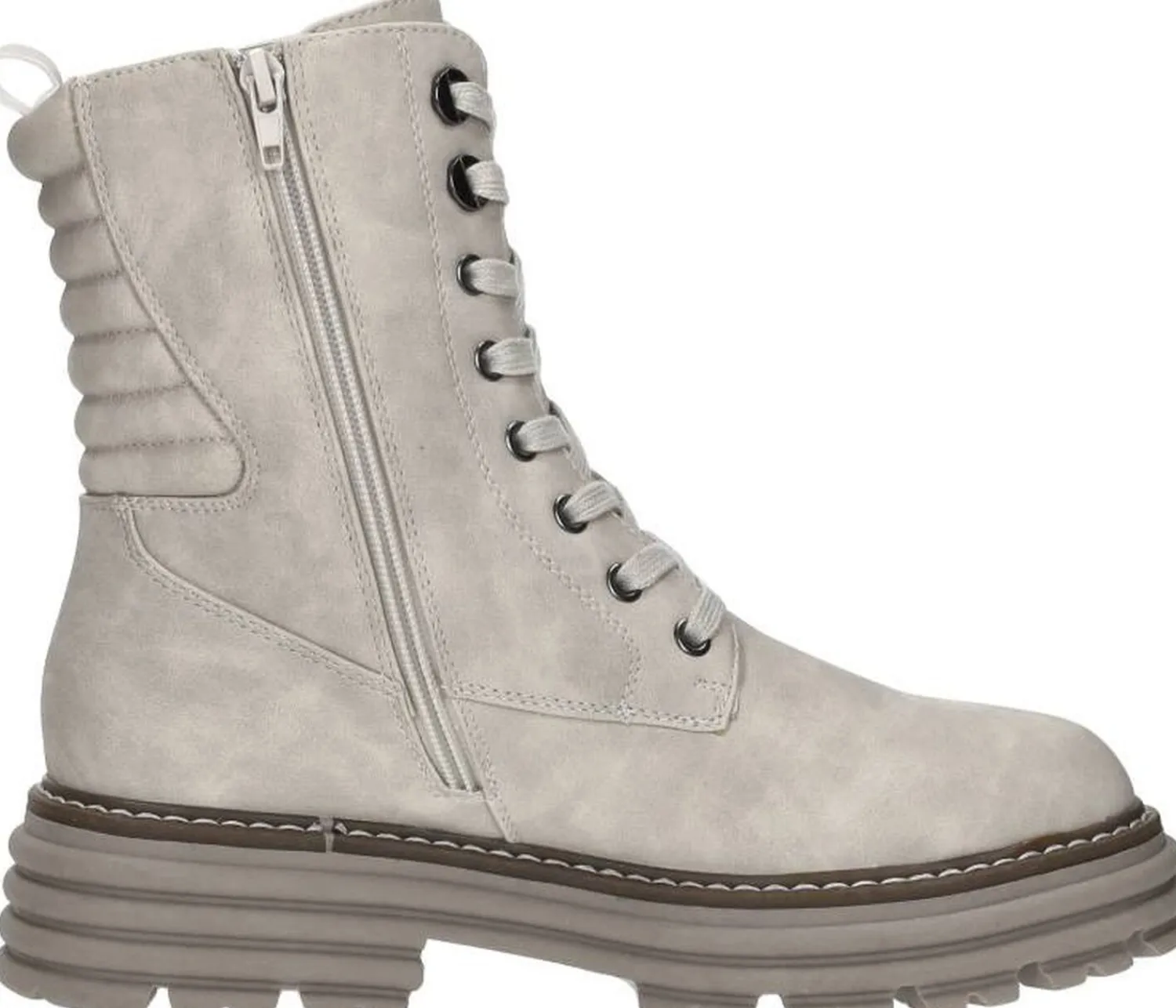 Sub55 Veterschoenen Hoog Gebroken wit Discount