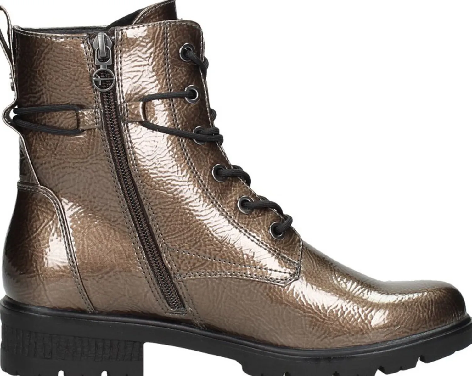 Tamaris Veterschoenen Hoog Brons Clearance