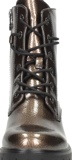 Tamaris Veterschoenen Hoog Brons Clearance