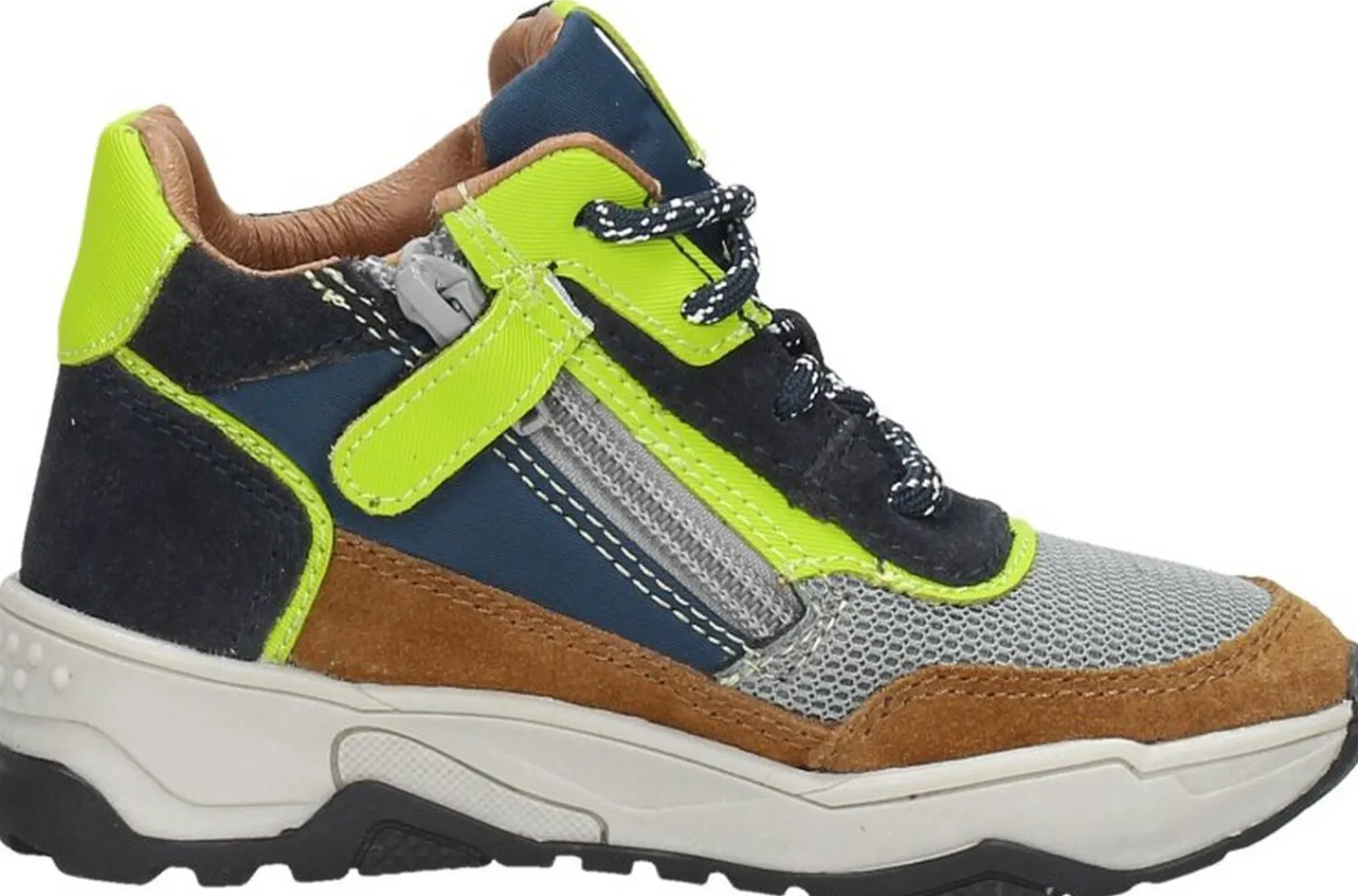 Keq Veterschoenen Hoog Cognac New