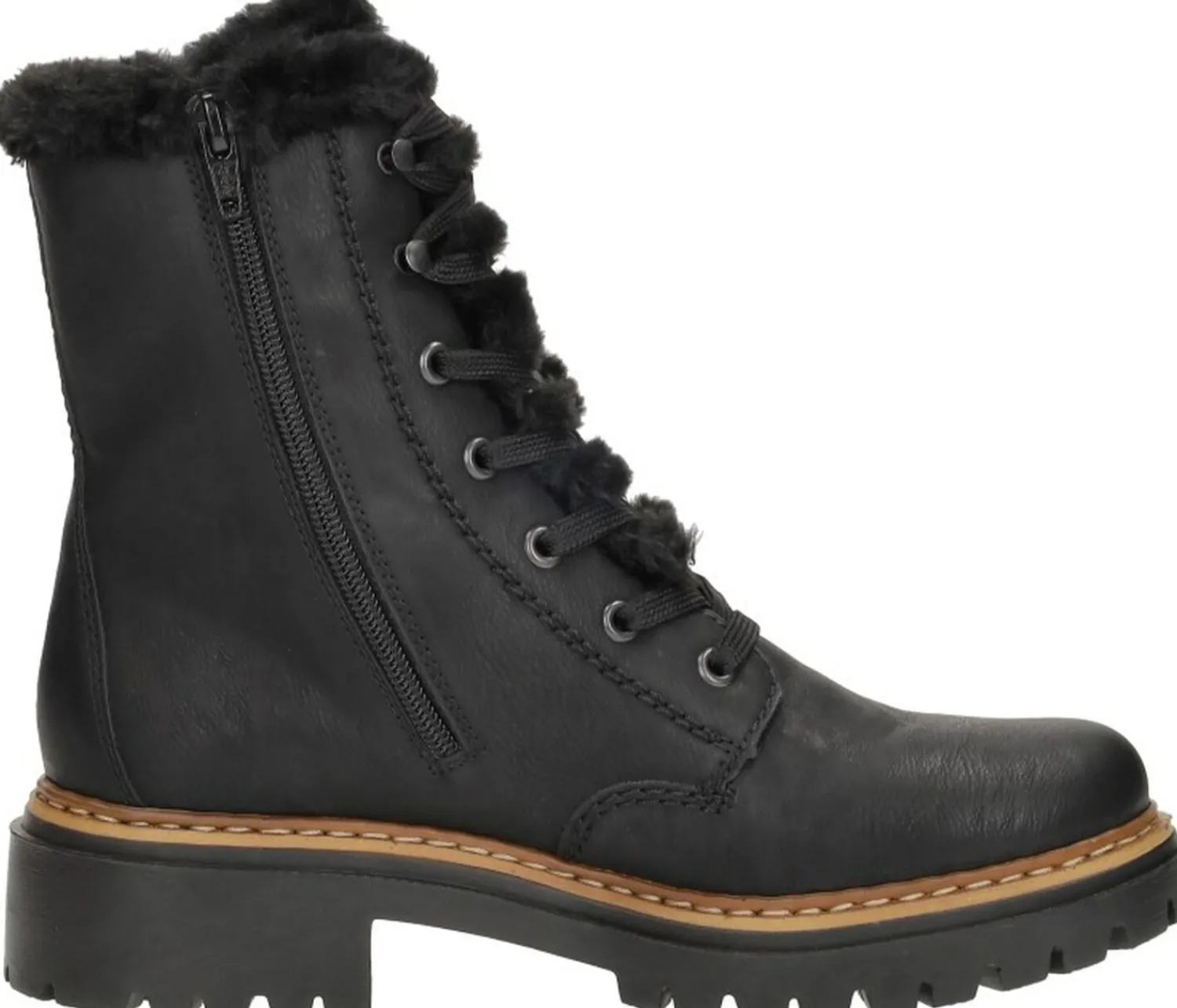 Rieker Veterschoenen Hoog Zwart Online
