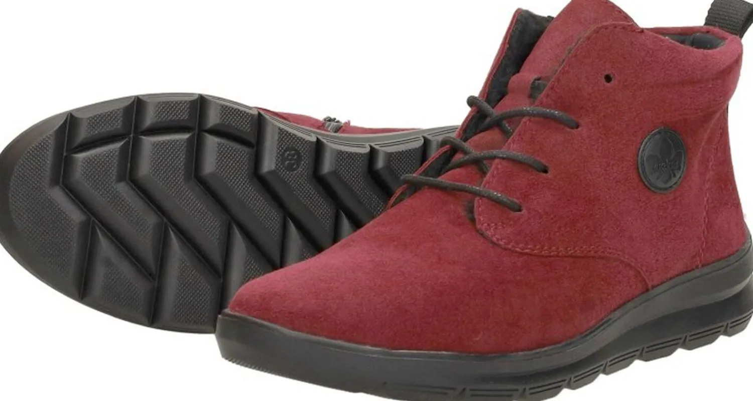 Rieker Veterschoenen Hoog Rood Online
