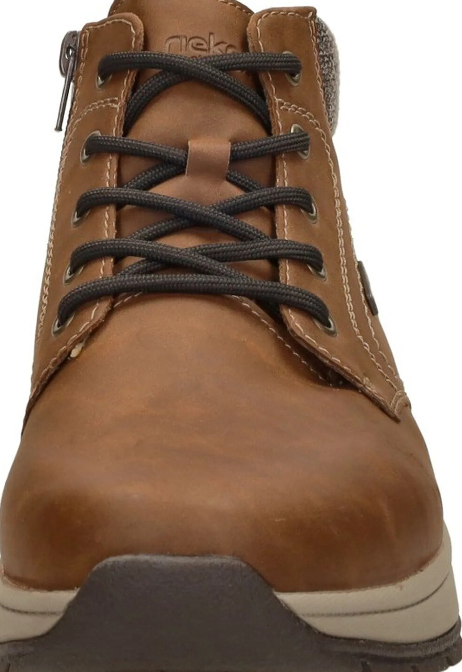 Rieker Veterschoenen Hoog Cognac New