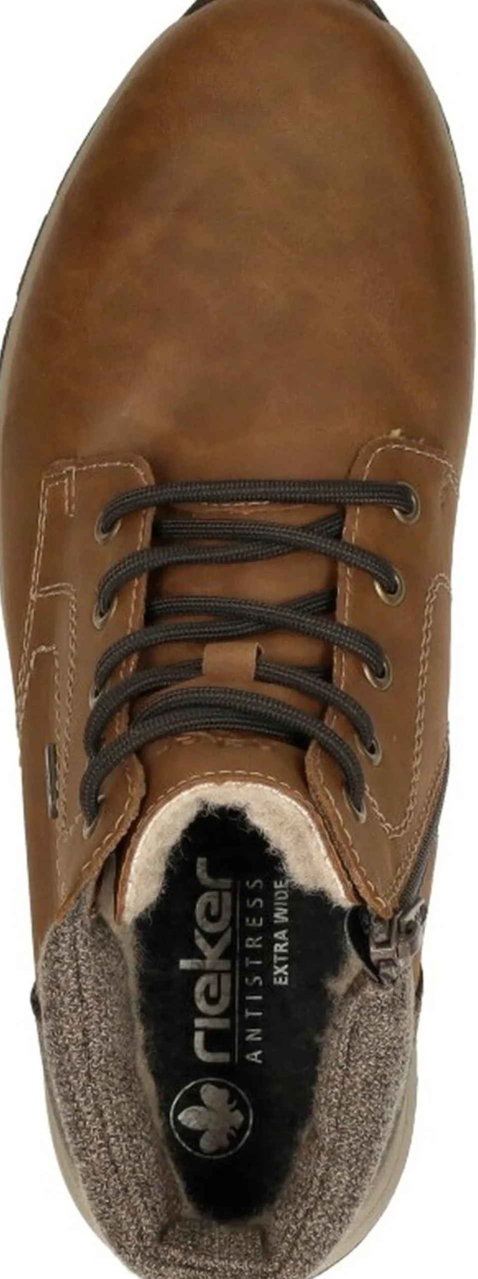 Rieker Veterschoenen Hoog Cognac New