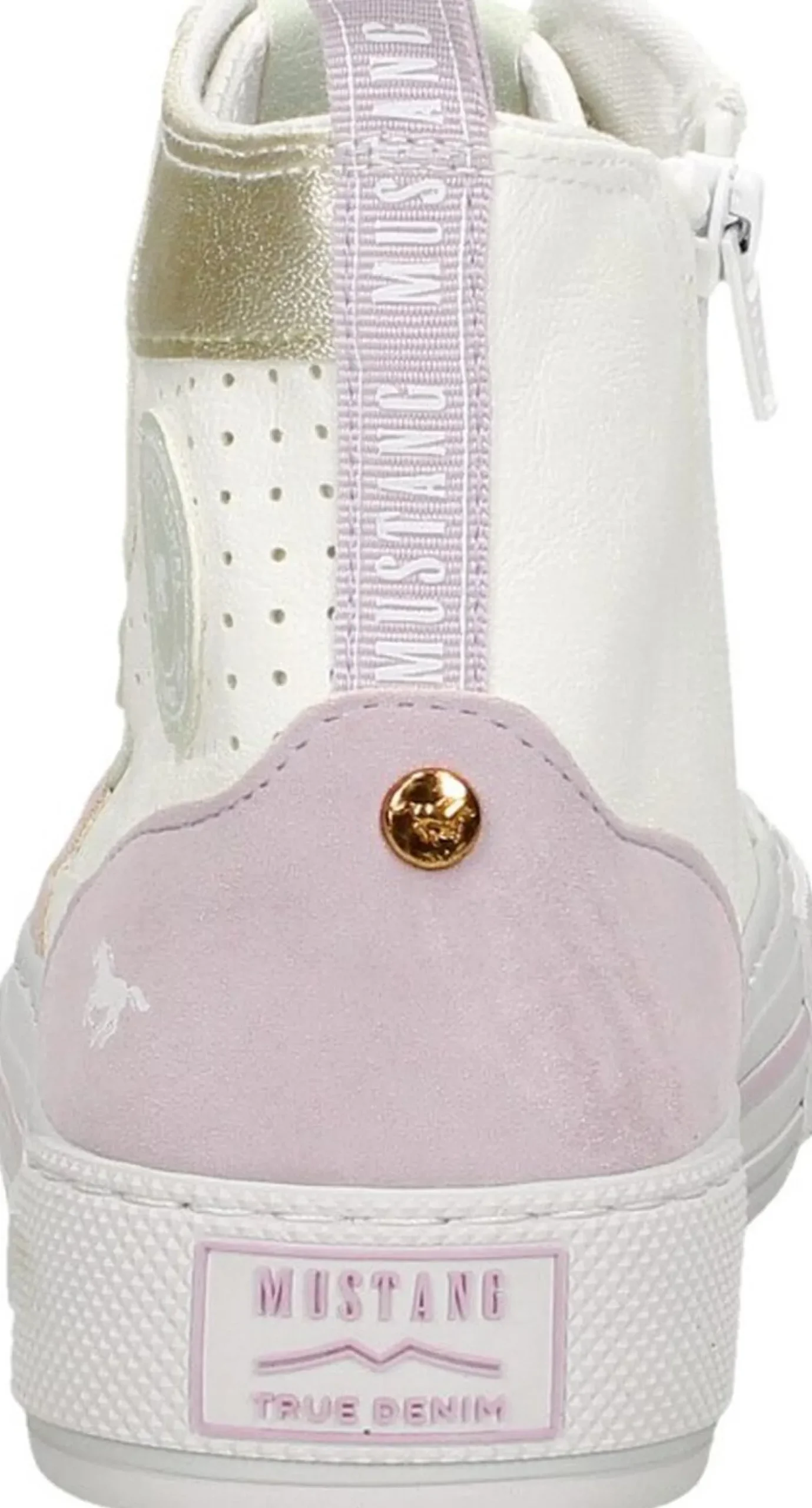 Mustang Veterschoenen Hoog Wit Clearance