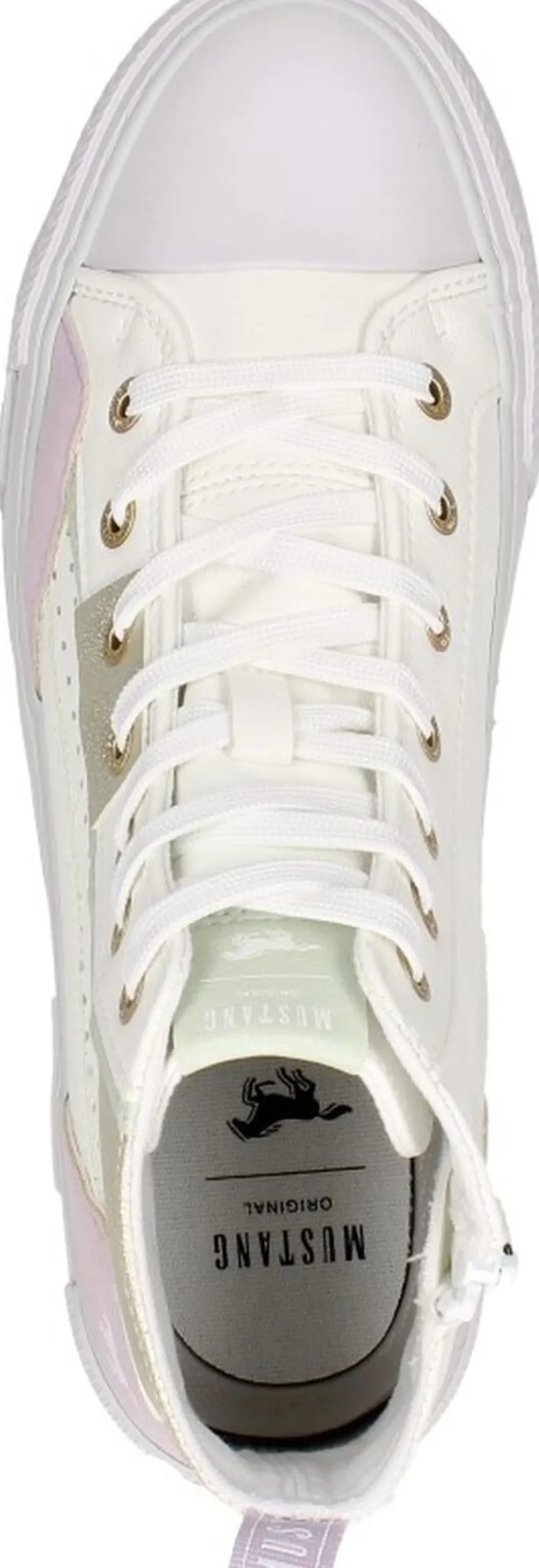 Mustang Veterschoenen Hoog Wit Clearance