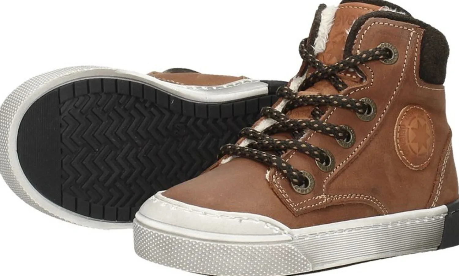 Develab Veterschoenen Hoog Cognac Hot