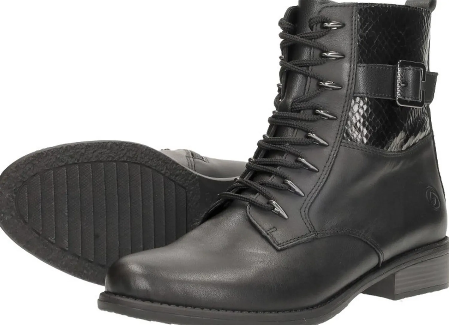 Remonte Veterschoenen Hoog Zwart Clearance