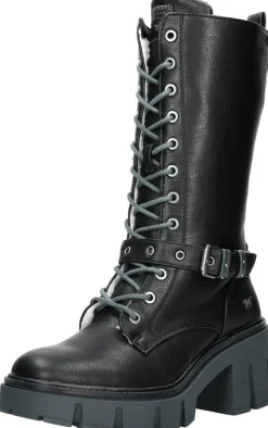 Mustang Veterschoenen Hoog Zwart Clearance