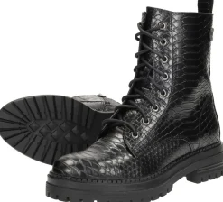 Sub55 Veterschoenen Hoog Zwart New