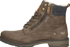 Mustang Veterschoenen Hoog Donkerbruin Hot