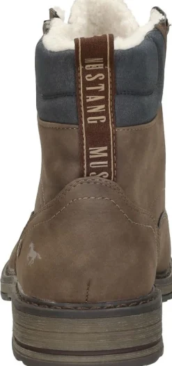 Mustang Veterschoenen Hoog Donkerbruin Hot