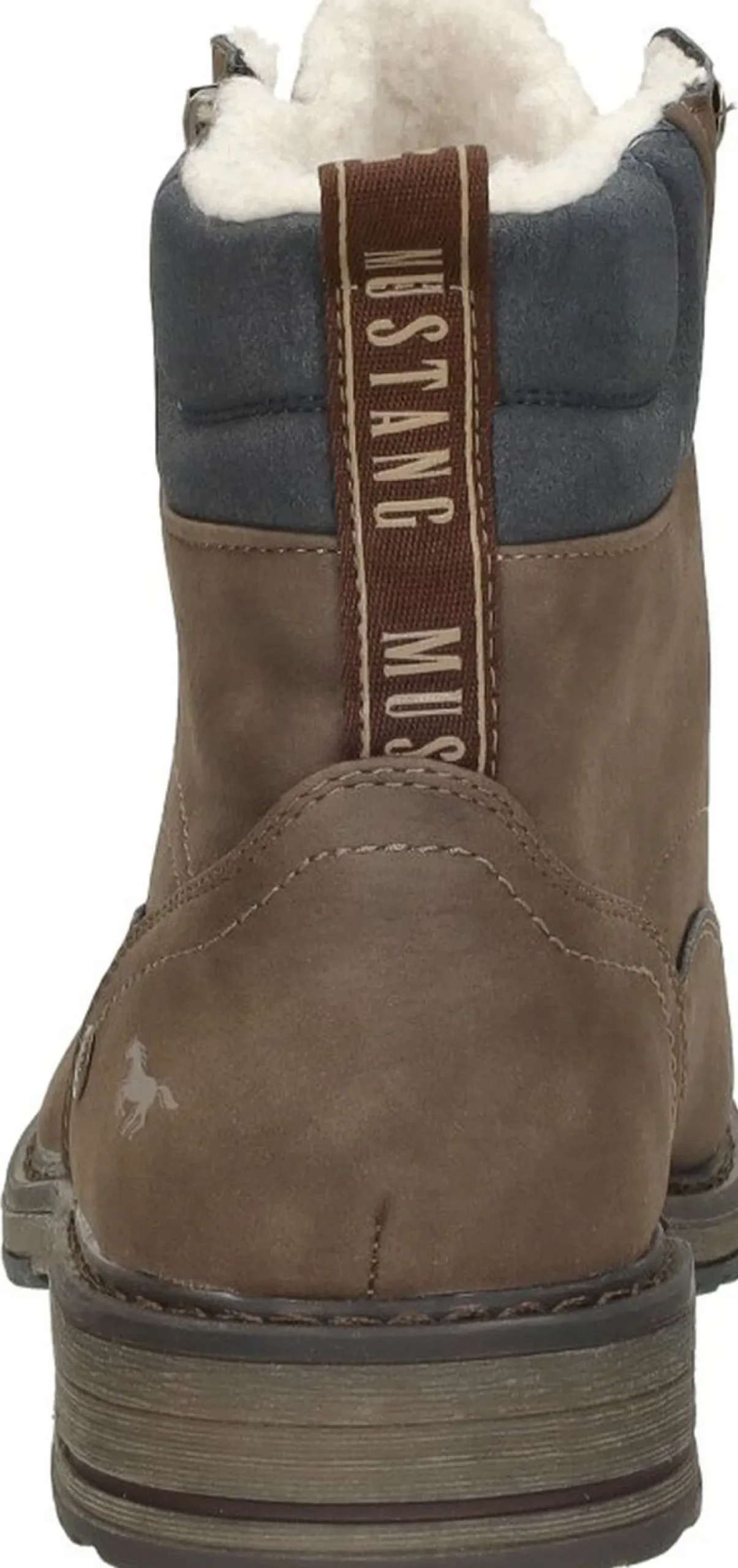 Mustang Veterschoenen Hoog Donkerbruin Hot