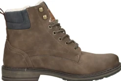 Mustang Veterschoenen Hoog Donkerbruin Hot