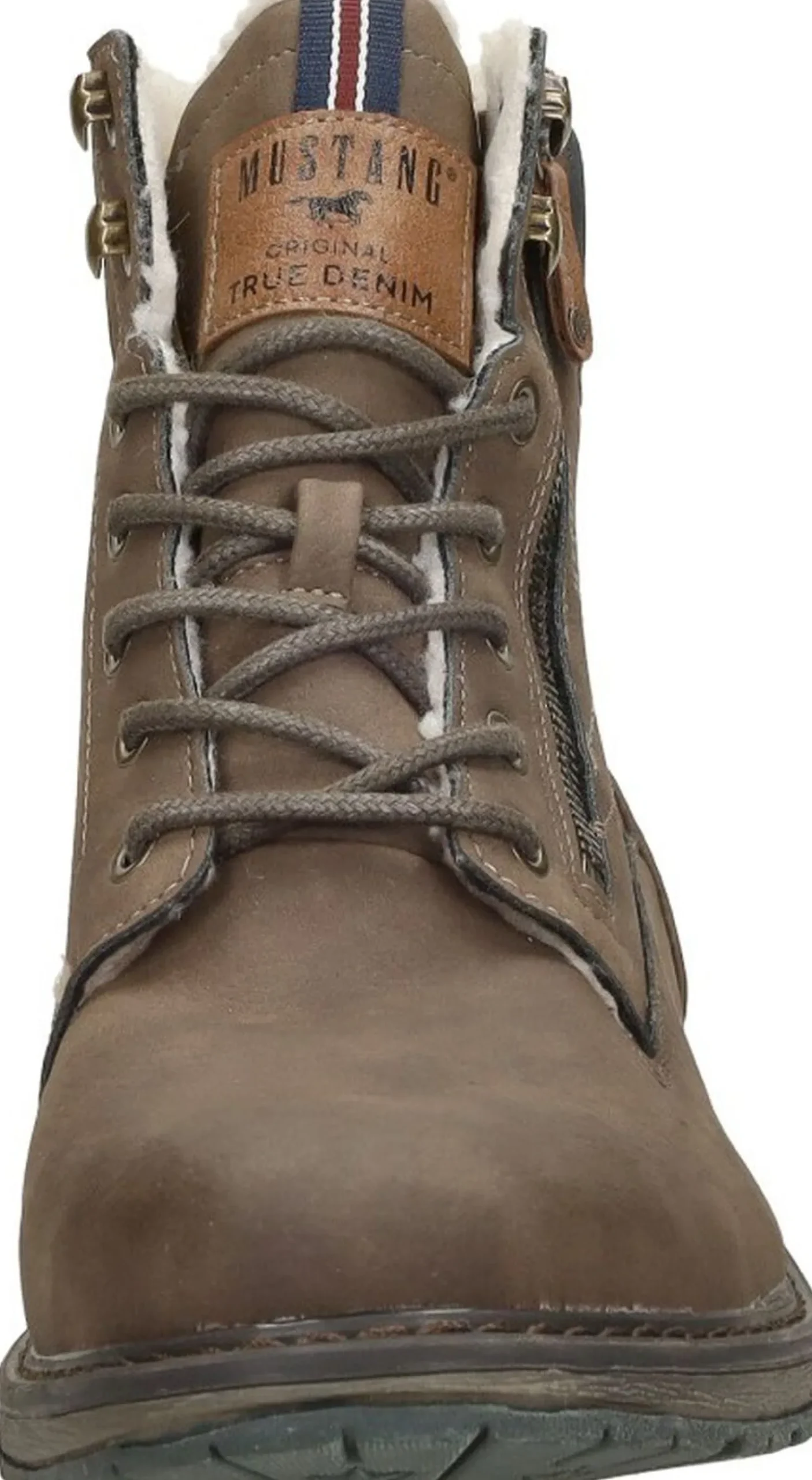 Mustang Veterschoenen Hoog Donkerbruin Hot