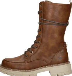 Mustang Veterschoenen Hoog Cognac Discount