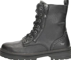 Mustang Veterschoenen Hoog Zwart Sale