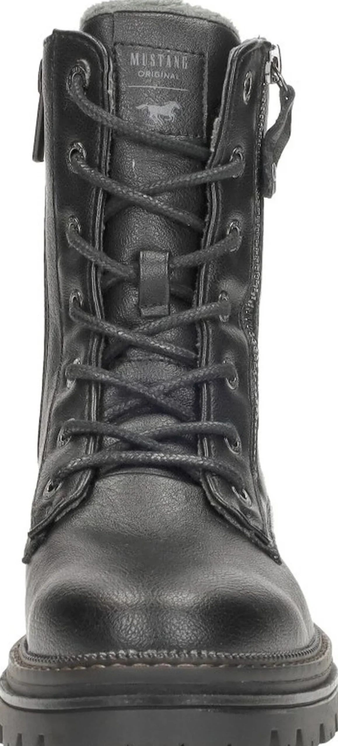 Mustang Veterschoenen Hoog Zwart Sale