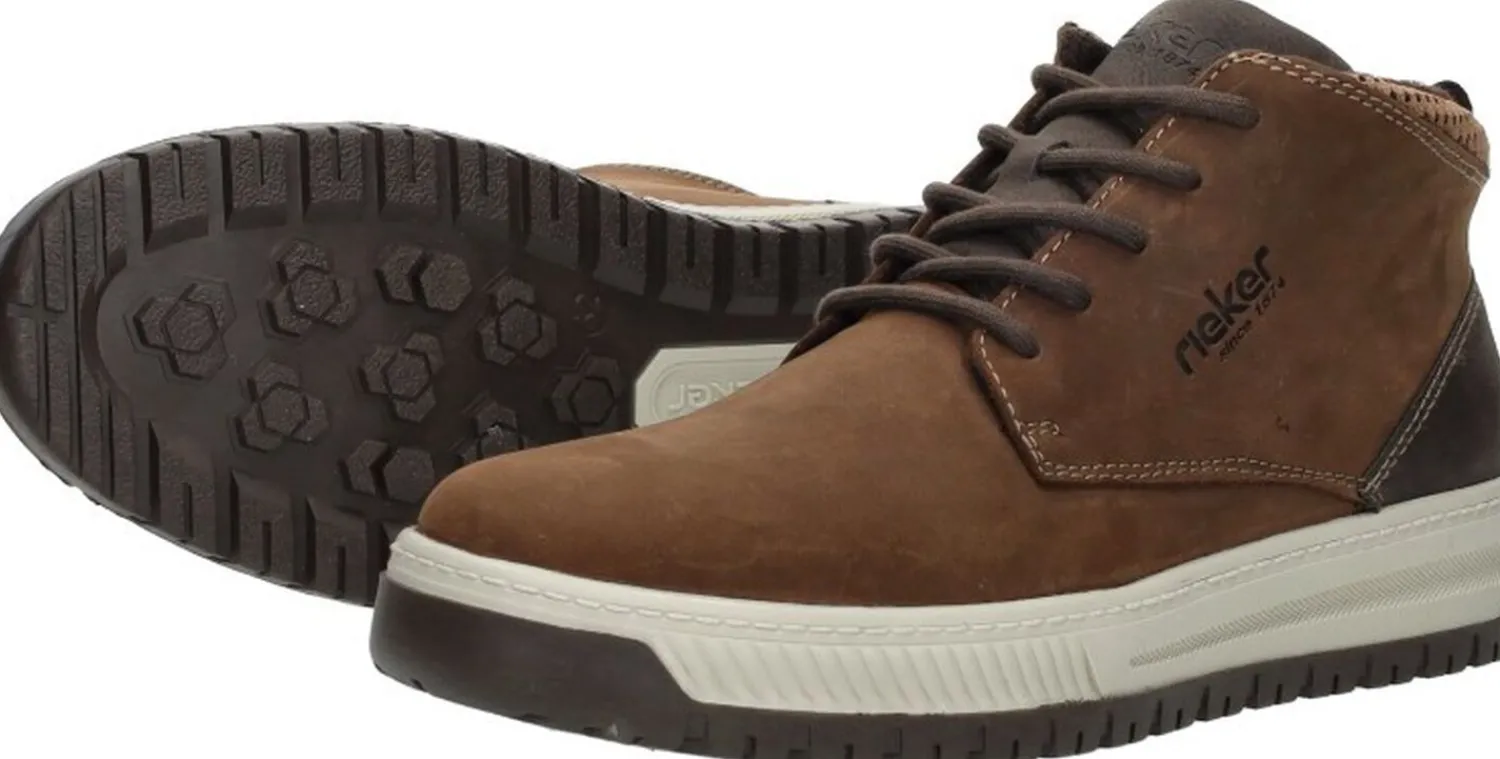 Rieker Veterschoenen Hoog Cognac Best