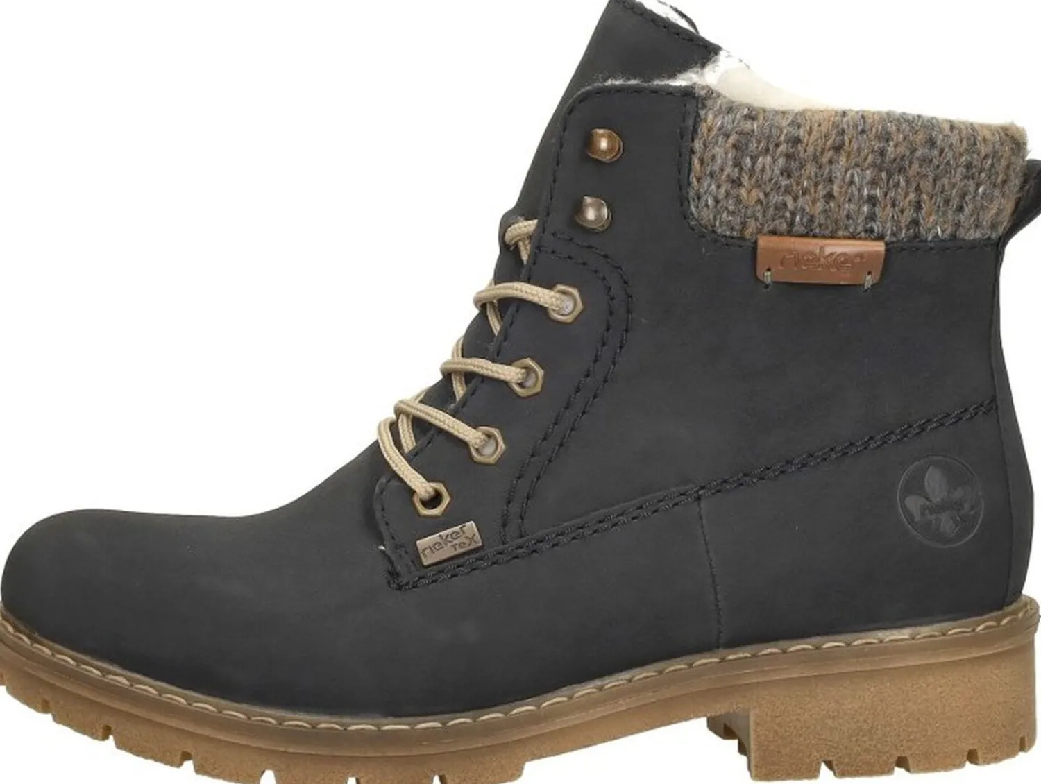 Rieker Veterschoenen Hoog Blauw New