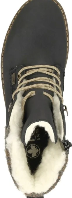 Rieker Veterschoenen Hoog Blauw New