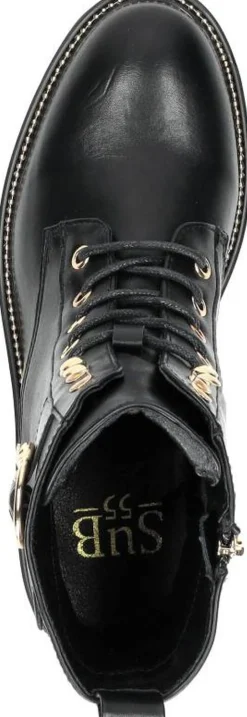 Sub55 Veterschoenen Hoog Zwart Sale