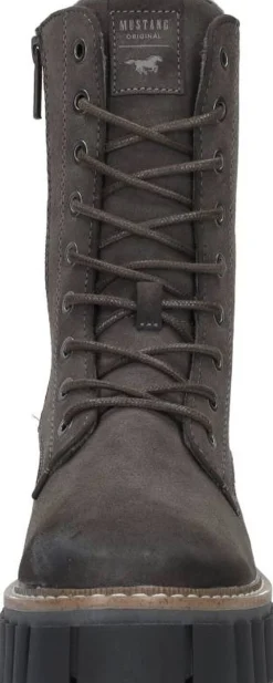 Mustang Veterschoenen Hoog Taupe Outlet