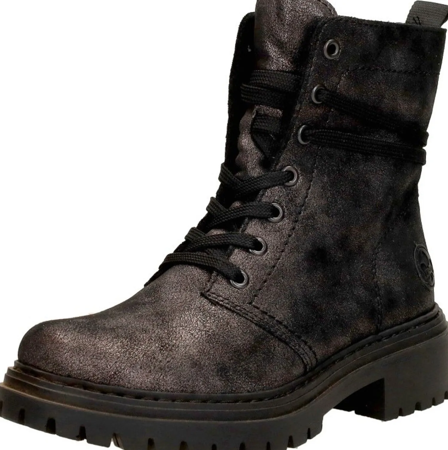Rieker Veterschoenen Hoog Brons New