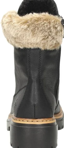 Rieker Veterschoenen Hoog Zwart New