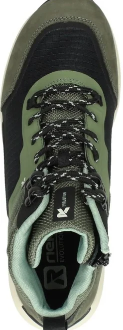 Rieker Veterschoenen Hoog Groen Fashion